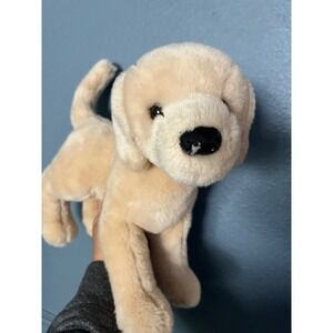 Douglas The Cuddle Toy Yellow Labrador Retriever Plush Stuffed Dog Tan Standing